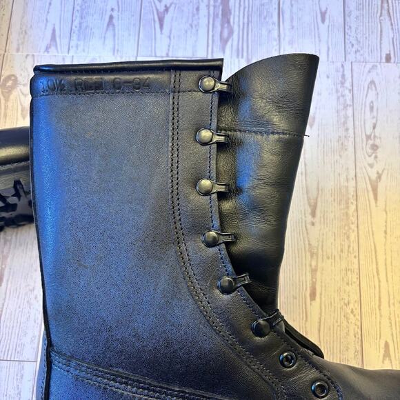 USGI Cold Weather Combat Boots Size10R Vibram Sole, Quilted Liner, Black Leather - Picture 13 of 16